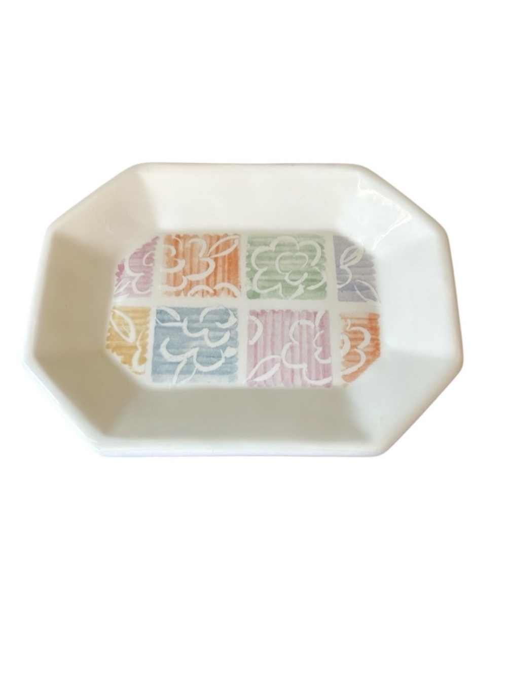 Vintage Wamsutta Pastel‎ Floral Ceramic Soap